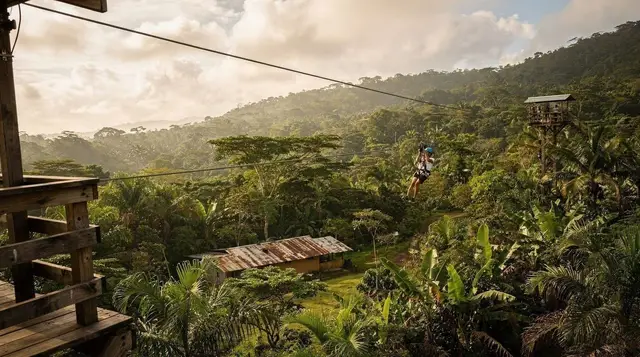 Ziplining