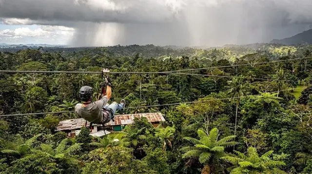 Zipline and Canopy Combo Parks near El Castillo