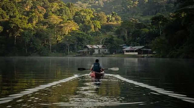 Kayaking on Lake Arenal, Costa Rica