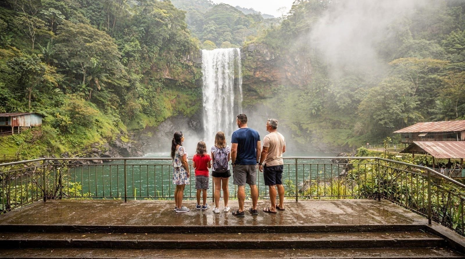 La catarata de La Fortuna con niños: ¿es realmente viable?